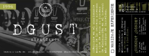 Tarjeta regalo: Visita a fábrica y maridaje de cerveza artesana en Barcelona.